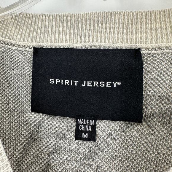 NWT Spirit Jersey Tan Saint Sinner Graphic Pullover Sweatshirt Size Medium - Picture 3 of 10